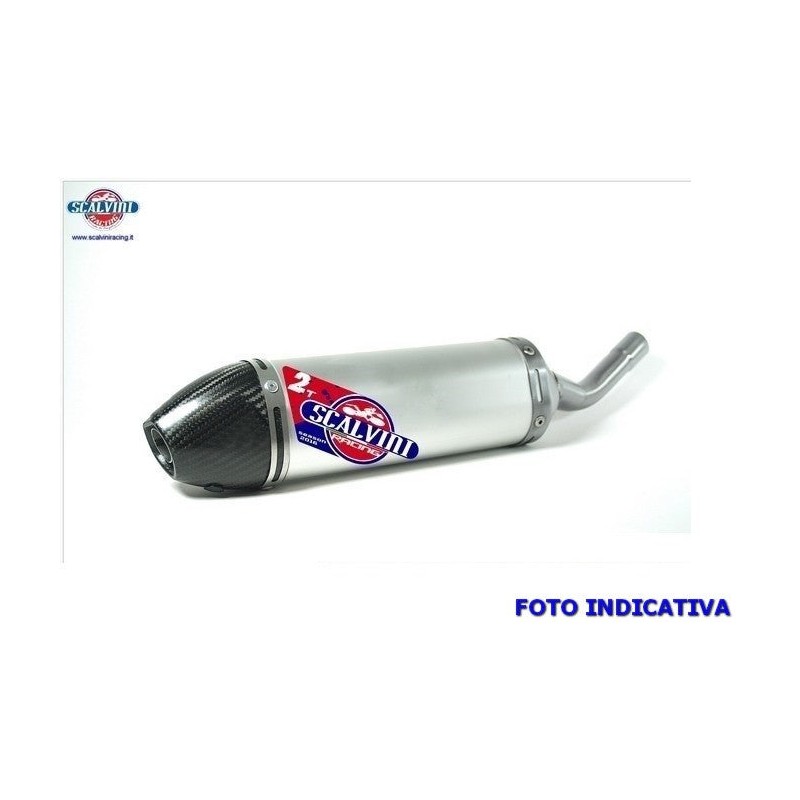 Silenciador misto em alumínio com tampa de carbono GASGAS EC 125 ('12-'17) - FANTIC CABALLERO 125 ('12-'17)